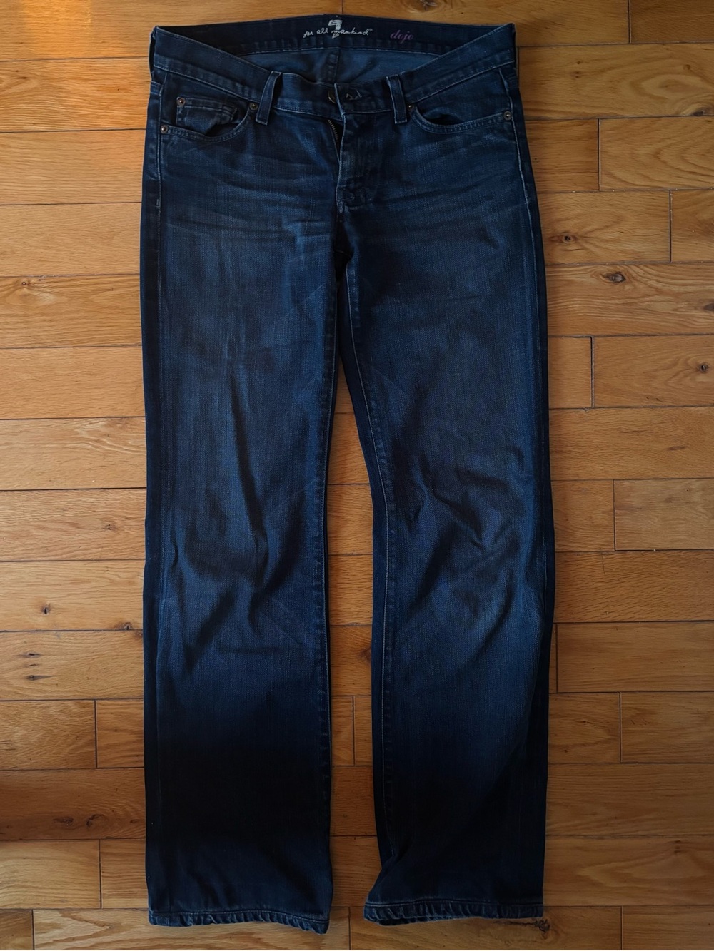 7s bootcut low rise jeans